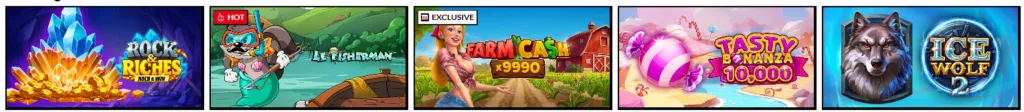 Spieleauswahl und Anbieter